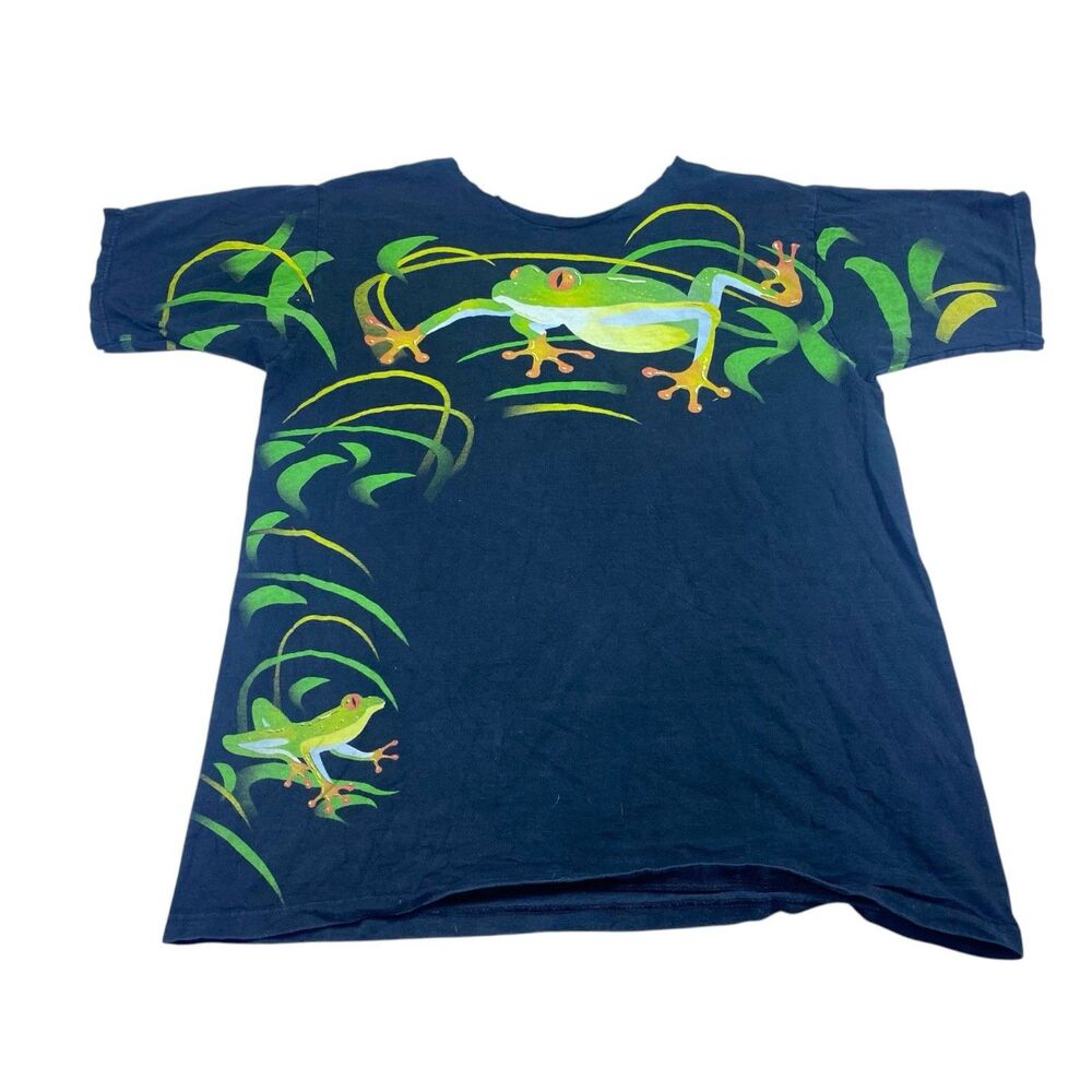 Vintage Radical Nature tree frog double sided shirt tagged XL nature animals